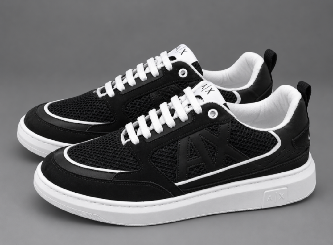 Tênis Casual Masculino Preto Armani